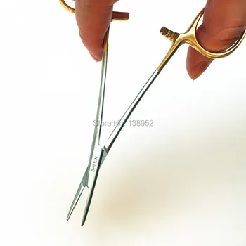 12,5 cm 14 cm 16 cm Mâner de Aur Ac Suport Clemă Dublu Pleoape Încorporarea Instrumente Chirurgicale Cosmetice Modelarea Instrumente Oftalmice