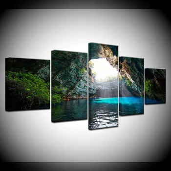 5 Panoul HD Încadrată Pictura Peisaj Modern Home Decor Panza de Artă Modular Poze Postere Natura Peisaj de Perete Opere de artă