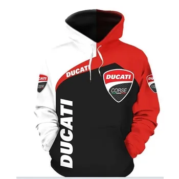Nouă Bărbați 3D Digitale de Imprimare Logo-ul Ducati Logo Hanorac Casual Moda Harajuku de Înaltă Calitate Bărbați Pulover cu Gluga Marca de Top