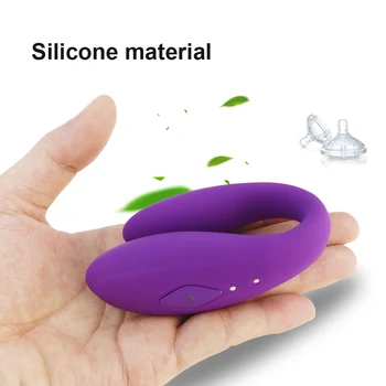 Silicon Vibrator Wireless Adult Jucarii Sexuale pentru Femei USB Reîncărcabilă Vibrator G-Spot Stimularea Clitorisului U Forma de Dual Motors