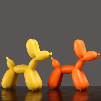 Nordic Rășină Sculptura Balon Câine Acasă Decoratiuni De Animale Ornament Cadouri Creative Desktop Moderne Ornament Decor Acasă
