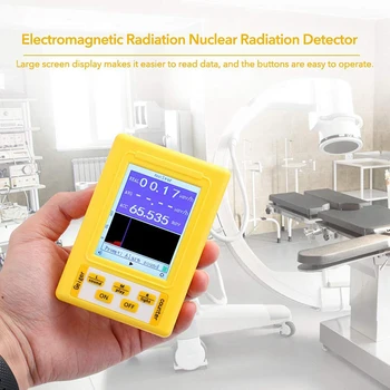 BR-9C 2-În-1 Handheld Portabil Digital Display Electronetic Radiații Nucleare Detector de Radiații Geiger Full-Funcția de