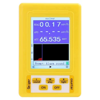 BR-9C 2-În-1 Handheld Portabil Digital Display Electronetic Radiații Nucleare Detector de Radiații Geiger Full-Funcția de