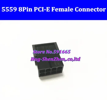 500pcs ATX / EPS PCI-E GPU placa video 4.2 mm 5559 8p 8pini 2*4pin de sex feminin Conector de Alimentare Carcasă Neagră de Plastic Coajă De Alimentare PC