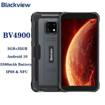 Blackview BV4900 Android 10 téléphone portabil NFC IP68 téléphone robuste 3GB memorie 32GB Smartphone 5580mAh baterii téléphone produsului