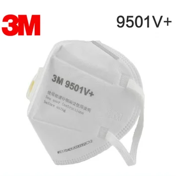 Masca 3M 9501V+ Praf-dovada aparat de Respirat Cu Rece Supapei Anti Praf de Lustruire Anti-ceata PM2.5 Masti de Fata 1/5/10/15/25pcs