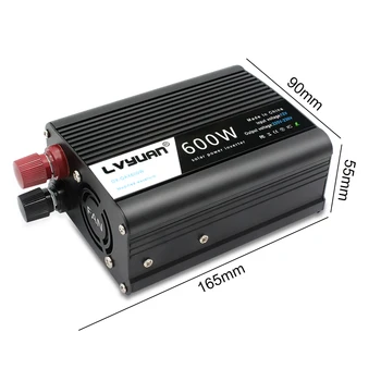 1200W Peak Universal Plug USB DC12V la AC 220V cu LED Indicator Masina Converter pentru Aparate de uz Casnic Invertor de Putere