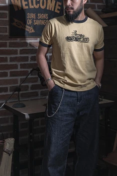 NON STOC 50 Motociclist de Curse Grafic T-Shirt pentru Bărbați Negre Slim Fit Tee Shirt