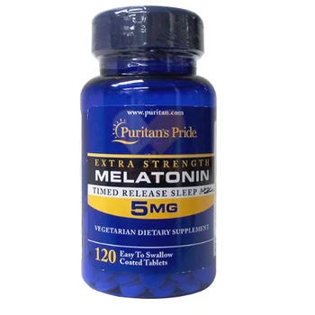 Transport gratuit Melatonina 5 mg timp de noapte de somn 120 buc supliment alimentar vegetarian