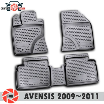 Covorase pentru Toyota Avensis 2009-2011 covoare non alunecare poliuretan pământ de protecție interior styling auto accesorii