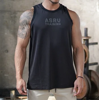 2020 Brand ochiurilor de Plasă Respirabil cu uscare Rapidă Îmbrăcăminte de Fitness Rezervor de Top pentru Bărbați Musculare fără Mâneci Vesta Om Culturism Stringer Rezervor de Top