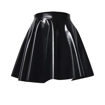 Moda din Piele Strălucitoare Femei Fusta, Culoare Solidă Sexy All-meci Scurt Femei Fuste Femei Fusta Mini Neagra 2021#g30