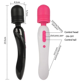 Vibrator puternic Vagin Masaj Jucarii Sexuale pentru Femei Masturbare 10 Frecvența USB Reîncărcabilă AV Baghetă Magică Sex-Shop pentru Adulți