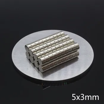 50Pcs 5*3 mm N35 Super Puternic de pământuri Rare Magnet Mini Neodim Magnet permanent Disc 5mm x 3mm Mici, Rotunde Magnetice Magneți
