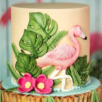 Flamingo/Papagal Tort Fondant Silicon Mucegai Biscuiți De Ciocolată Matrite De Patiserie Bomboane De Gătit De Copt Tort De Nunta De Decorare