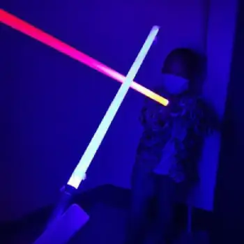 RGB de Culoare 11 Sabia Sabie de Lumină Stick Sabia Decolorarea Laser Cosplay Jucărie Luminoase de Exterior Jucarii de Razboi Cuțit stick Luminos