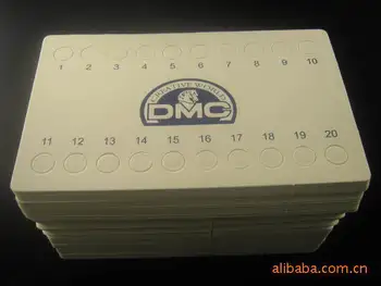Oneroom cruciulițe DMC plăci de filetat thread organizator 20 de găuri, groasă, albă, carte de filetare bord cruciulițe accesorii