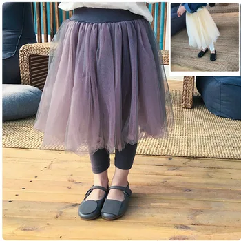 2019 Primăvara anului Nou Copil Fata Fuste Legging Fete Pantaloni Jambiere cu Ochiuri Fusta Haine Copii Pantaloni