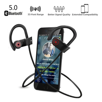 Sport Bluetooth Căști Stereo în Ureche Căști Wireless Waterproof, Bluetooth 5.0 Căști Cu Microfon Pentru iPhone Huawei