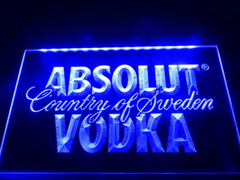 LE025 - Absolut Vodka Țară din Suedia Bere Neon Bar Semn de Lumina decor acasă meserii