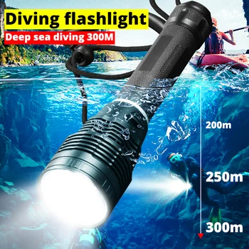XHP70.2 Scufundări flashight 26650 rezistent la apa IPX8 Scuba Diving lumina scufundări Lampa lanterna lanterna lumină Puternică pentru Diver