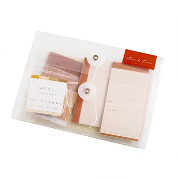 1bag Kawaii Lipicios Memopad Note PVC Pachet de Decorare DIY Planificator Memo Pad Spălat Bandă Calendar Card Cadou de Papetărie