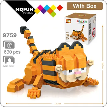 LOZ Kawaii film de desene animate pisica câine animal de Odie, Garfield Mini plastic blocuri cifrele de acțiune de învățământ jucărie DIY model de cadou
