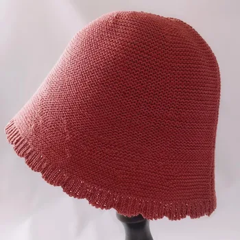 MAXSITI U Nou stil garnituri dantelă tricotate Pălărie Găleată de sex feminin solid pescar pălărie bazinul pălărie