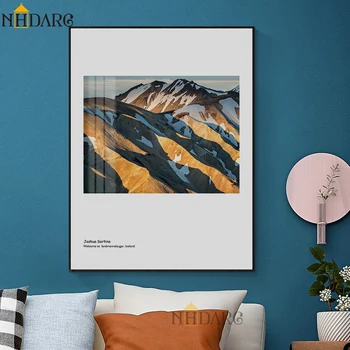 NHDARC Panza Tiparituri Poster și Pictură Artă Modernă Nordic Moda Peisaj Montan Imagine de Perete Decor Acasă ARC00790