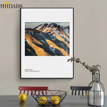 NHDARC Panza Tiparituri Poster și Pictură Artă Modernă Nordic Moda Peisaj Montan Imagine de Perete Decor Acasă ARC00790