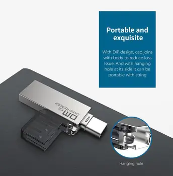 C USB Cititor de Card Micro SD/TF Tip C Multi Cititor de Carduri de Memorie Pentru MacBook sau Smartphone Cu Interfață USB-C