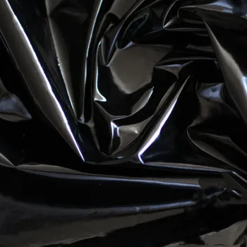 150cm*100cm 20D Designer de Creatie Ultra-subțire de Nailon Negru Strălucitor Tesatura Luminoase PU rezistent la apa Pânză Neagră în Jos jacheta