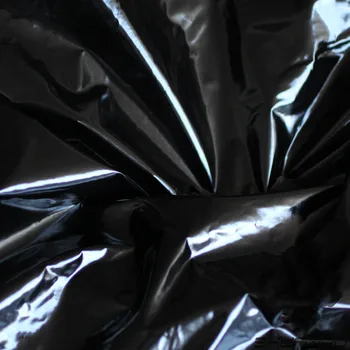 150cm*100cm 20D Designer de Creatie Ultra-subțire de Nailon Negru Strălucitor Tesatura Luminoase PU rezistent la apa Pânză Neagră în Jos jacheta