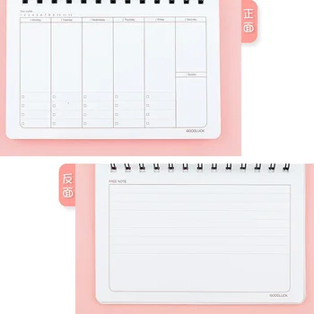 2021 Planul Săptămânal Agenda Calendar Spirală Notebook-Jurnalul Planificator De Zi Cu Zi Flori Pisica Iepure Bobina De Carte Jurnal Notepad Rechizite Școlare