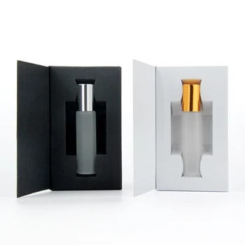 50Pieces/Lot 10ml Rola Pe Ulei Esențial Flacon Gol Mostra de Parfum Flacon de Sticlă Mată Mini Sticla de Parfum de Ambalare cutie