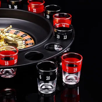 Rus Filare Casa Familiei Consumabile Partid Cu 16 Pahar Chips-Uri De Poker Player Bar Cadou Adult Băut Set