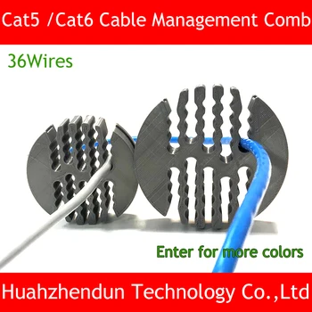 36holes Categoria 5 / Cat5E / Category6 Cablu de Instrument de Management de Cablu de Stabilire Organizator cablu de Rețea Nou 20mm Pentru Router Calculator