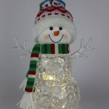 Om de zăpadă Papusa Decor de Crăciun Cu Led Intermitent Șir Lumina Ornamente de Crăciun pentru Copii Jucarie Cadou pentru Bar de Familie Vitrina Geam