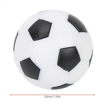 Masa de Fotbal Mingi de fotbal de Înlocuire Mini din Plastic Alb și Negru Minge de Fotbal Foosball Înlocuire