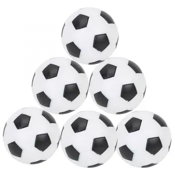 Masa de Fotbal Mingi de fotbal de Înlocuire Mini din Plastic Alb și Negru Minge de Fotbal Foosball Înlocuire