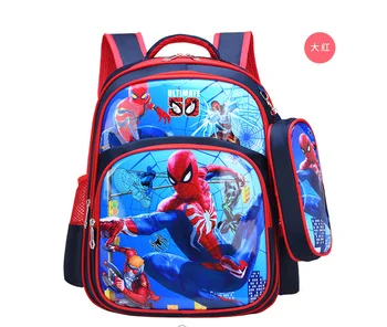 Disney ghiozdan nou băiat Spiderman fata Congelate școala primară desene animate sac de călătorie în aer liber lumina de depozitare rucsac