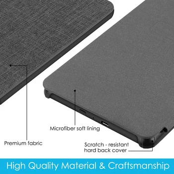 Pentru Kindle Paperwhite 4 Caz Pânză Textura din Piele PU Caz Inteligent PC-ul Hard Cover pentru Noul Kindle Paperwhite 10 PQ94WIF 2018