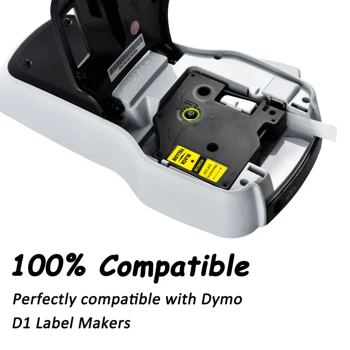 CIDY 53710 Negru pe cer Compatibil Dymo D1 24mm Eticheta Banda Panglici Casetă pentru Dymo Label Manager 160 280 210