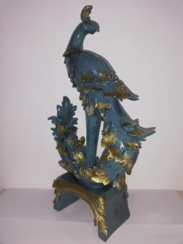 Imitație de pasăre Phoenix model statuia artizanat rășină sculptura de birou camera de zi camera de studiu Acasă decorare a1097