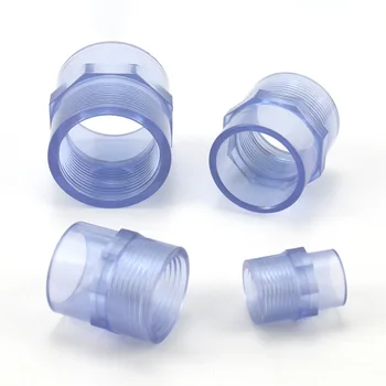 Din Plastic transparent intern filetate racorduri țeavă PVC de sex feminin fir îmbinarea conductelor din PVC interne directe cu filet fitinguri