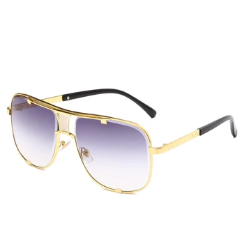 Design de Brand Oameni Metal ochelari de Soare Vintage Men Pătrat Ochelari de Soare de Lux de sex Masculin UV400 ochelari de soare Nuante gafas de sol hombre