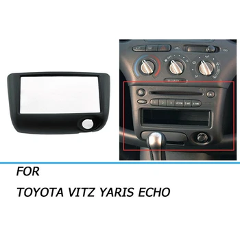 Masina Stereo Radio Măștii Panoului Ornamental Kit 2 Din Cadru de Navigare Dvd-Audio Panou pentru Toyota Yaris Echo Vitz Platz 99-05