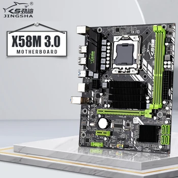 JINGSHA X58M 3.0 Placa de baza MATX Desktop X58 Placa de baza DDR3 LGA 1366 Suport AMD seria RX cu USB 3.0