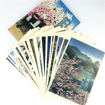 24 Coli/Set Japonez Poetic Peisaj Mare Carte Poștală, Felicitare Cadou Card Card Mesaj