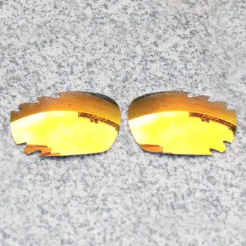 E. O. S Polarizate Îmbunătățită Lentile de Înlocuire pentru Oakley Jawbone Ventilat ochelari de Soare - Foc Roșu Polarizati Oglinda